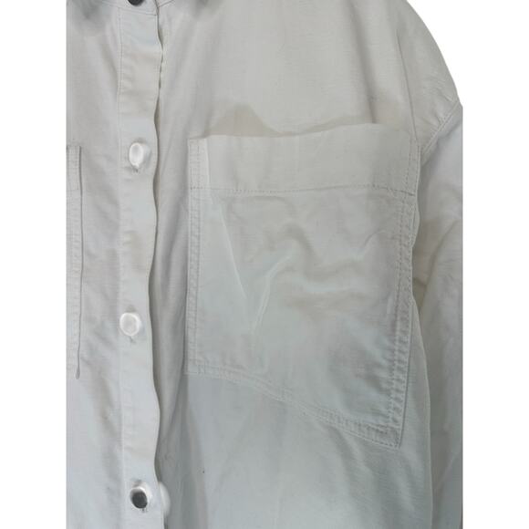 Eileen Fisher White Basic Full Button Coastal Grandma Lagenlook Jacket XXS - Picture 6 of 12